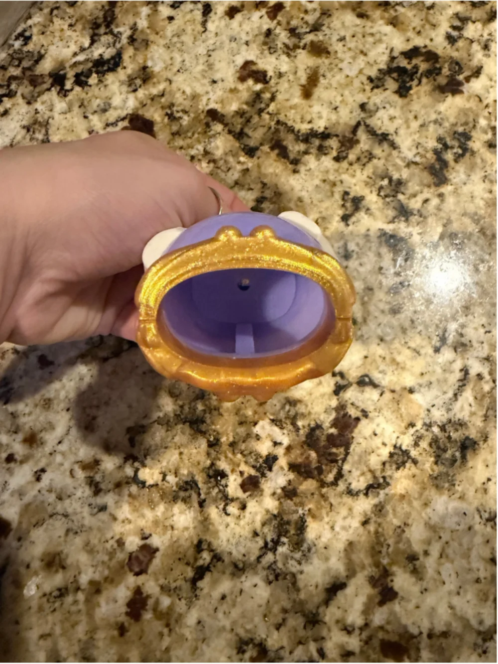NEW Bath & Body Works Crystal Ball Hand Sanitizer Holder One Size Purple Gold